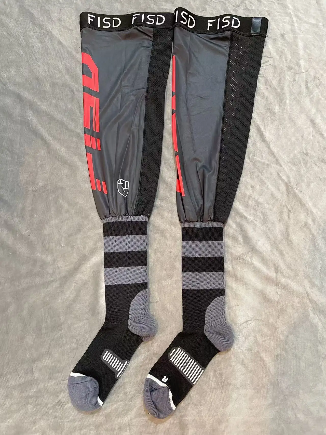 FISD Kompressions-Knieschutz für Motorräder, Enduro-Socken, Rennsocken, MX, MTB, ATV-Schutz, Rutschfester Sport-Knieschutz, E – Detail 24