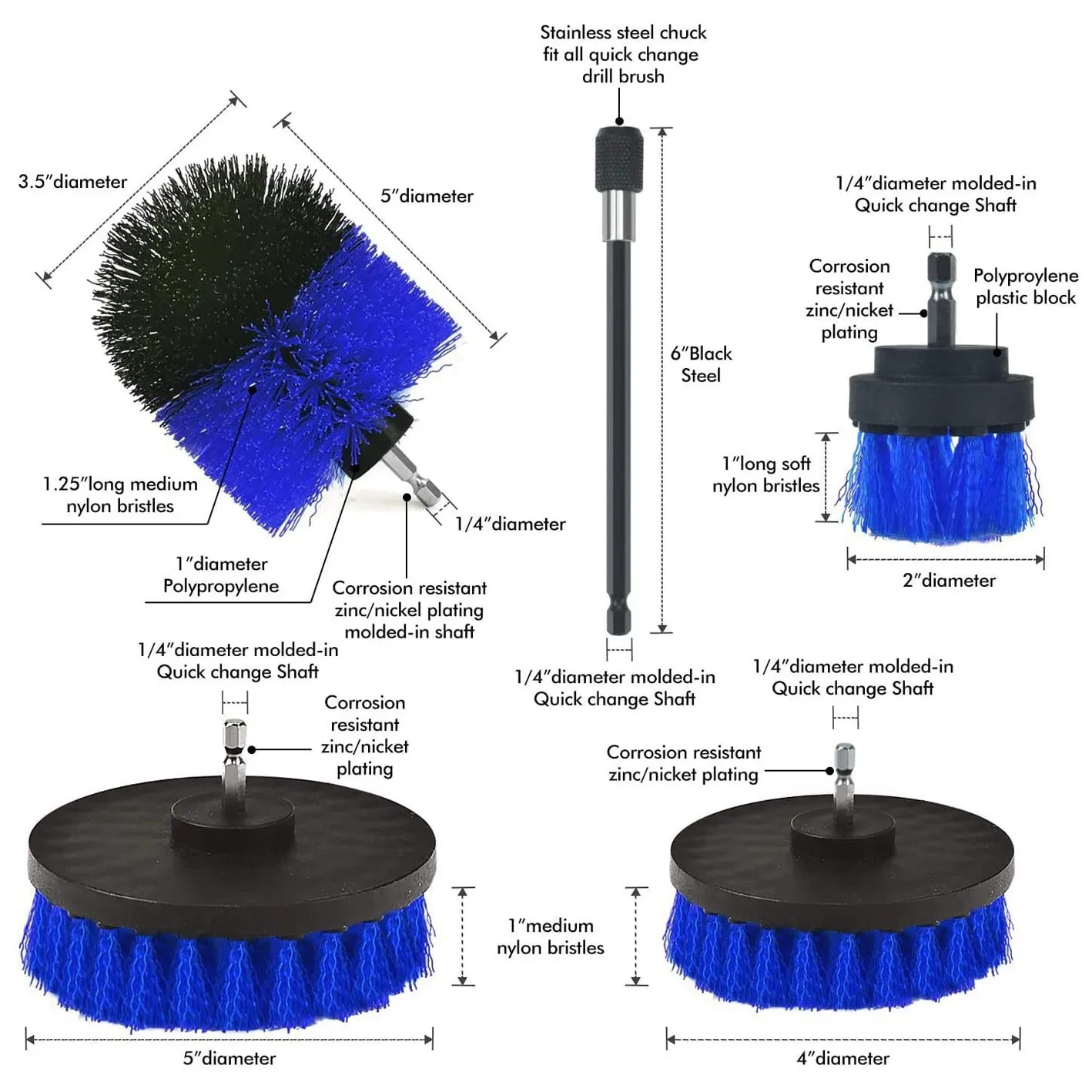 

Набор щеток для электрической дрели CMHI-9Pcs, многофункциональная щетка, с удлинителем, для поверхностей ванной и кухни