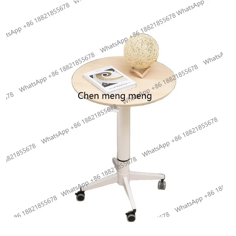 E153 Movable round coffee table lifting high-end simple living room large table Nordic coffee table