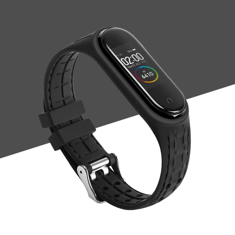 Strap For Mi band 7 6 5 Bracelet Sport belt Silicone watchband replacement Smartwatch bracelet for Xiaomi mi band 3 4 5 6 strap