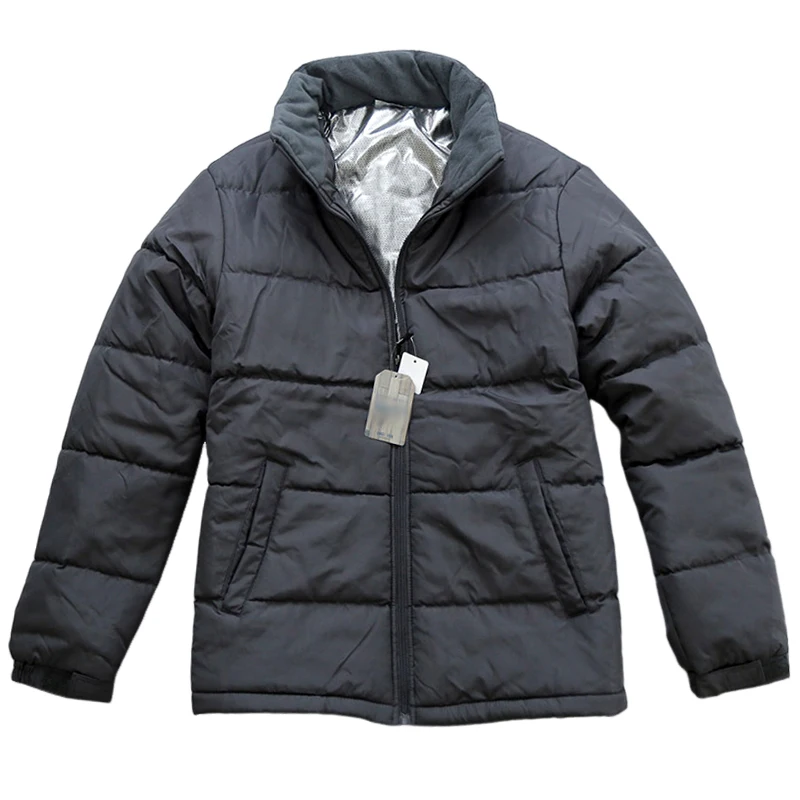 سترة رجالية تكتيكية عاكسة للضوء من القطن، مقاومة للرياح ودافئة، معطف خارجي للتنقل اليومي، سميكة للشتاء بأسلوب عصري للمدينة