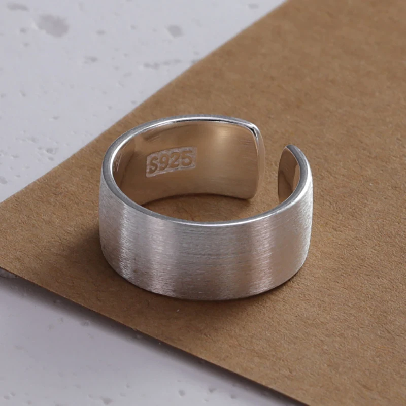 Women's 925 Sterling Silver Geometry Crystal Ring, Punk Style