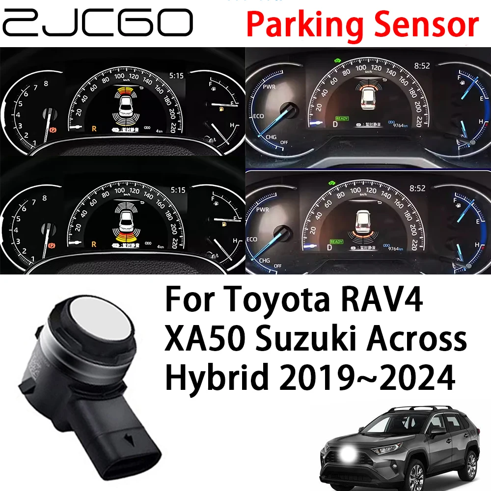 

ZJCGO Car Front Rear Reverse Parking Sensor Assistance Backup Radar Buzzer for Toyota RAV4 XA50 Suzuki Across Hybrid 2019~2024