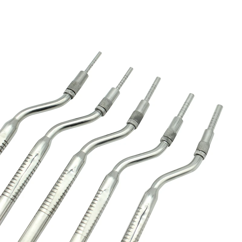 5pcs Dental Implant Osteotome Instrument Mandibular Sinus Elevator Concave Tips sinus Lifting Device Implant bone Extruder Tools