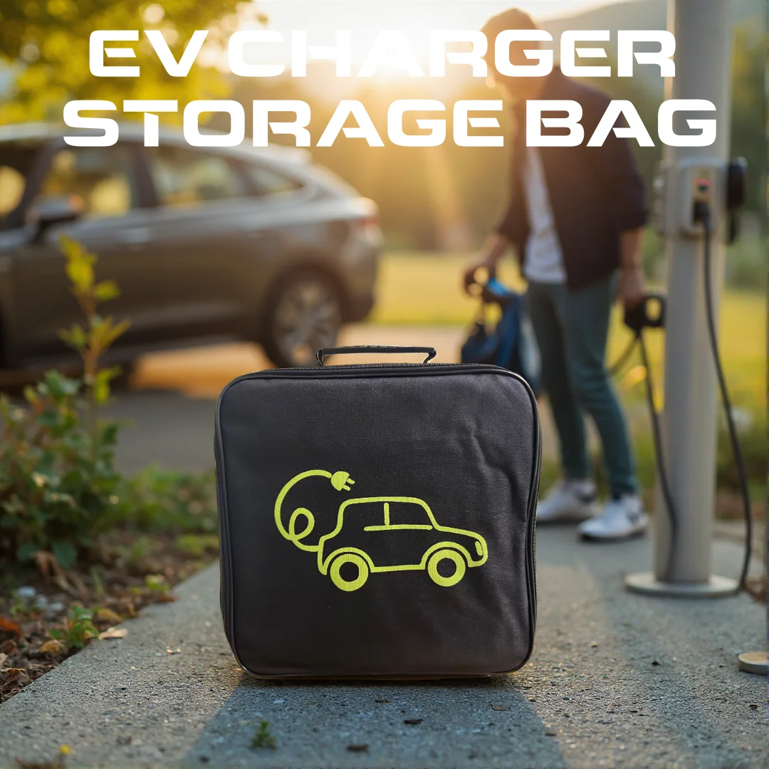 EV Charger Storage Bag, Waterproof Carry Case for Portable EVSE, Travel Organizer for Type 2 Charging Cable & Connector, Dustpro view 5