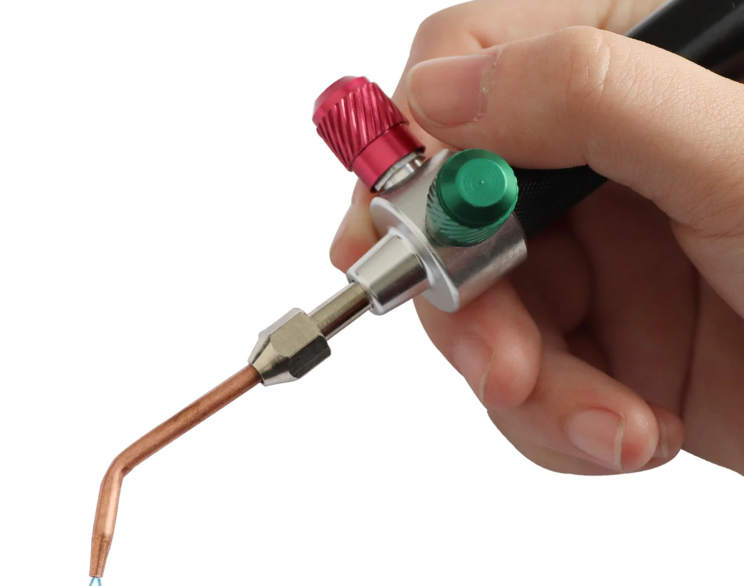 Micro Mini Gas Torch for Jewelry Welding and Soldering Kit with 5 Weld Tips for Oxygen Cylinders and Hoses (Acetylene)