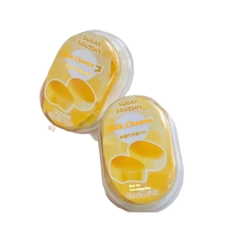ของเล่นบีบคลายเครียด รูปทรงชีสครึ่งสุก น่ารัก บีบแล้วคืนรูปช้าๆ ช่วยผ่อนคลายความเครียด 1 ชิ้น