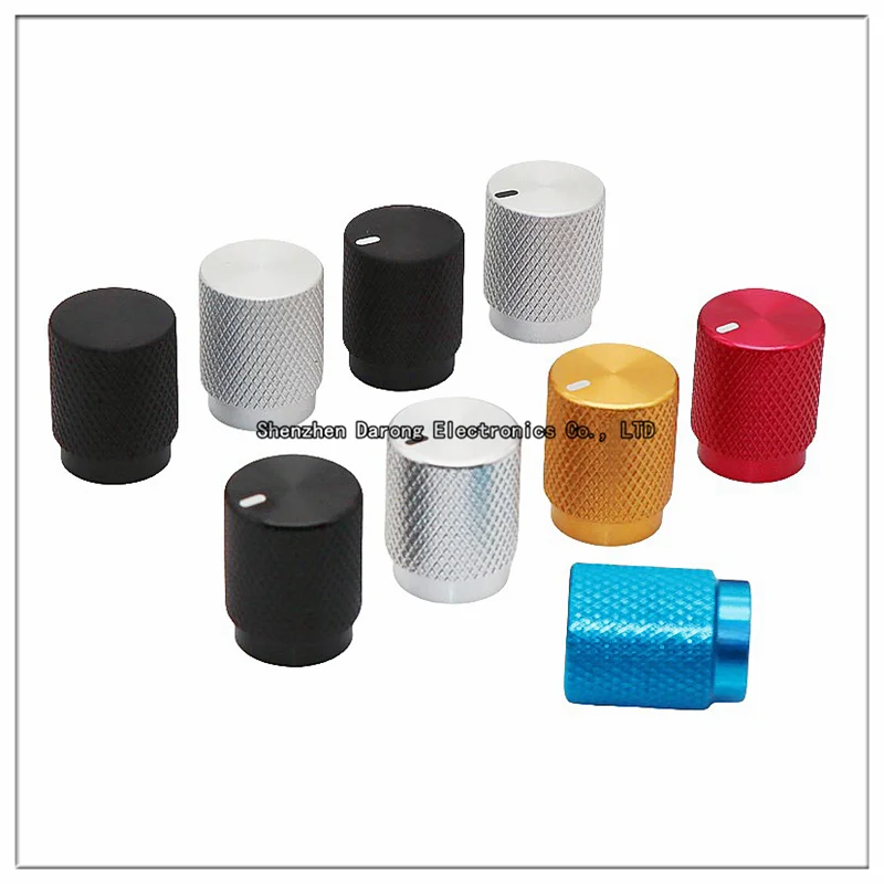 12.5×16 all-aluminum solid core knob cap Potentiometer encoder rotary cap Electronic instrument equipment switch side screw