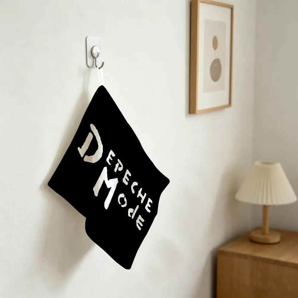 D-depeches Modes Multi-scene Polyester Cotton Towel, Hanging Hand Wiping Cloth For Kitchen Bathroom Hotel