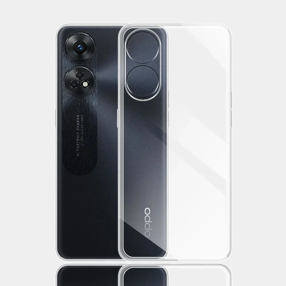 Funda de silicona transparente para OPPO Reno 8T 5G, carcasa de TPU suave para OPPO Reno 8T 4G, Funda transparente para OPPO Reno 8T 4G 5G