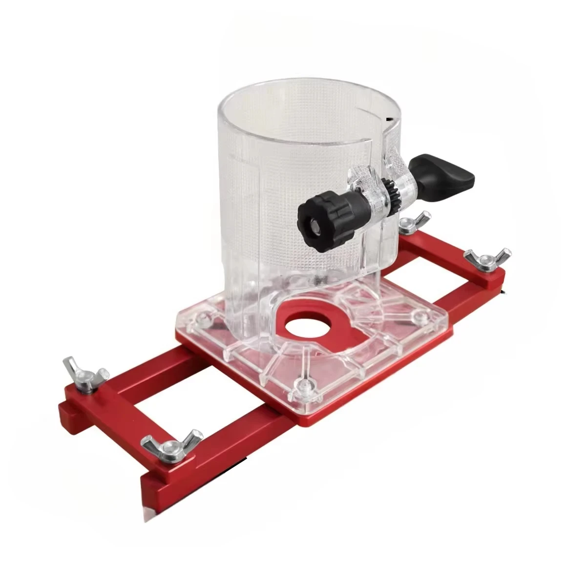 Woodworking Mortising Jig 2 in 1 Invisible Fastener Slotting Bracket for 64-65mm Electric Wood Routers