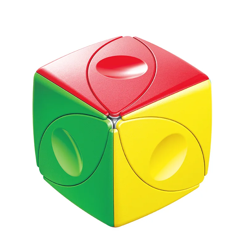 Magic Eye Skewb Twist Speed Cube Stickerless Smooth Turning Brain Teaser IQ Test Toys Educational Challenging Games Kids Adults