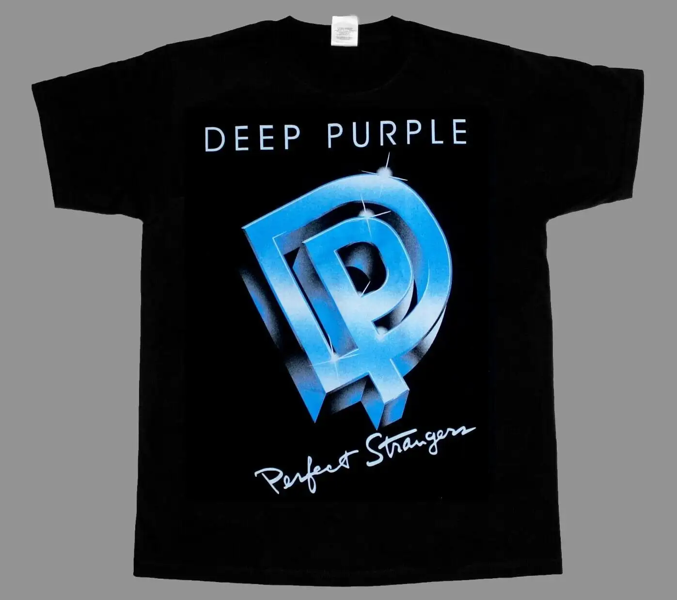 Deep Purple PERFECT STRANGERS Vintage T Shirt Metal Music Black