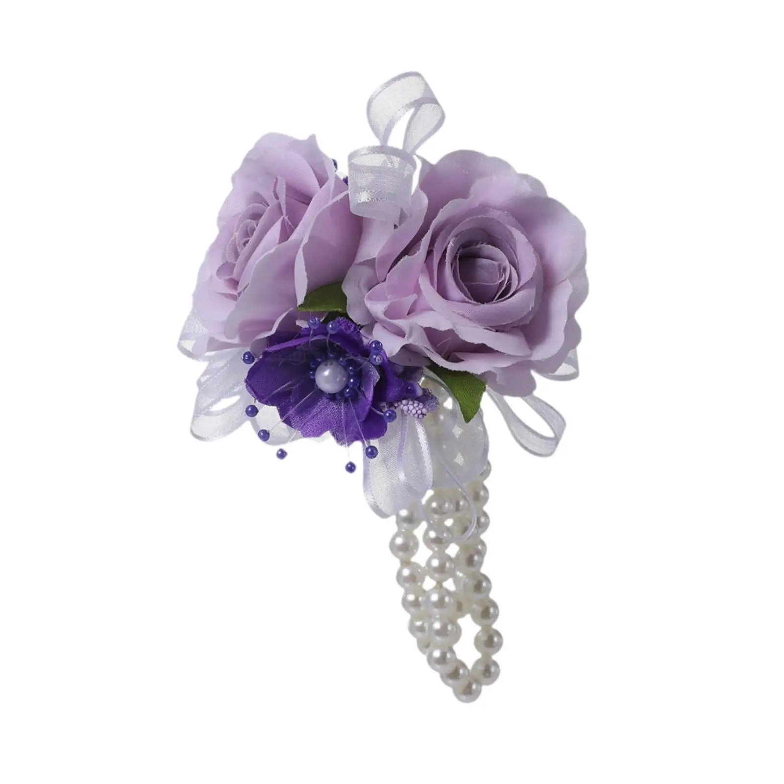 

Artificial Flower Wrist Corsage Wristlet Band Photo Prop Suit Decoration Wedding Decoration DIY for Ceremony Dinner Party