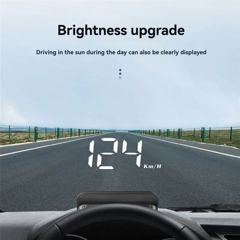 مراقبة المركبات المعززة AAAEL مع M3 Obd2 HUD: عداد السرعة وعرض درجة الحرارة والجهد مع KMH/MPH وأجهزة الإنذار المدمجة