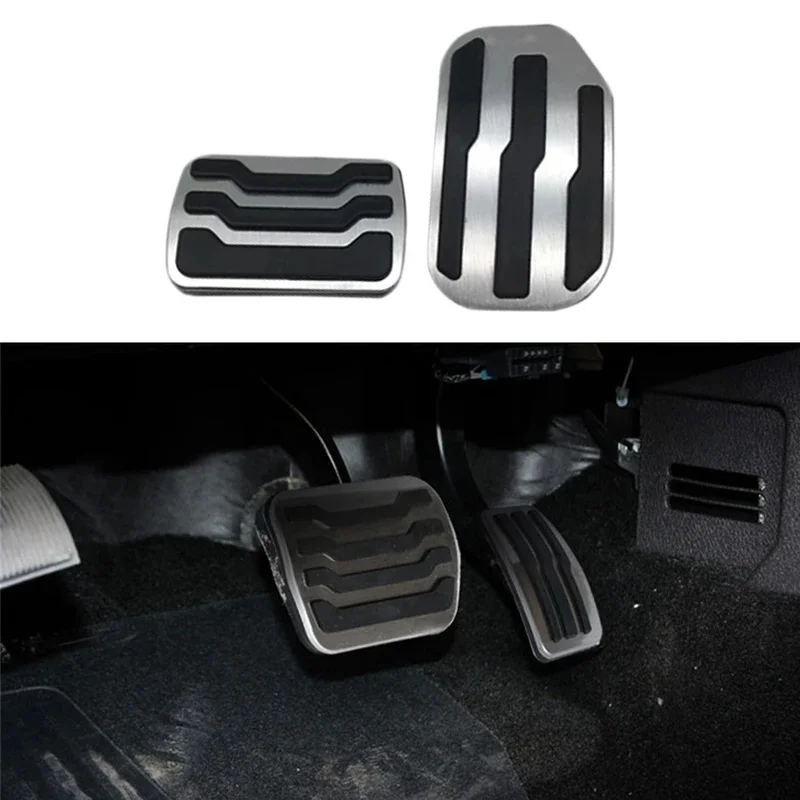 for Ford Raptor F150 2015 2016 2017 2018 Aluminum Foot Pedal Red Car Accelerator Gas Fuel Brake Rest Pads Mat Cover