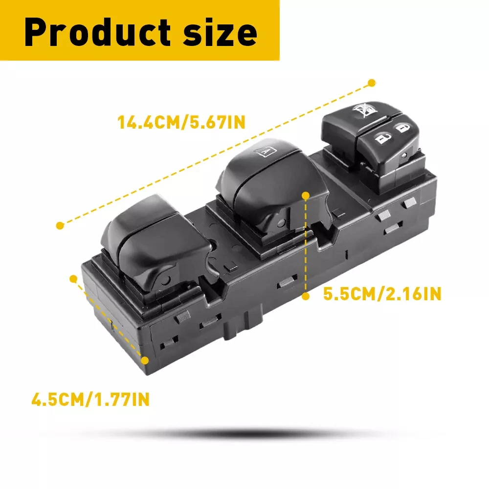 

Window Control Door Lock Switch 25401-3TA5A 2013-2018 for Nissan Rogue Altima Sentra LEAF Driver Power Master Side