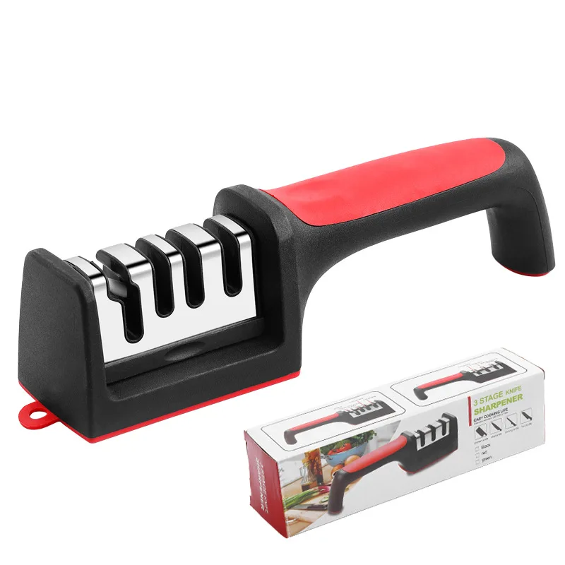 10pc New 4 in 1 Household Knife Sharpener Creative Manual Fast Sharpening Knife Scissors Tool Knife Sharpener