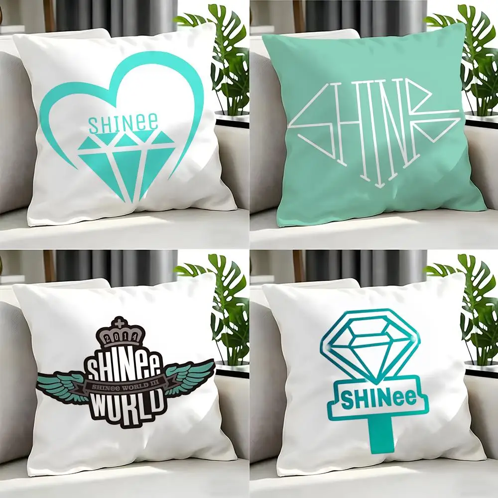 kpop SHINee Cushion Cover Cushion Cover Set 4Pcs 50x50 45x45 40x40 Pillowcase Decorative Sofa Home Decor