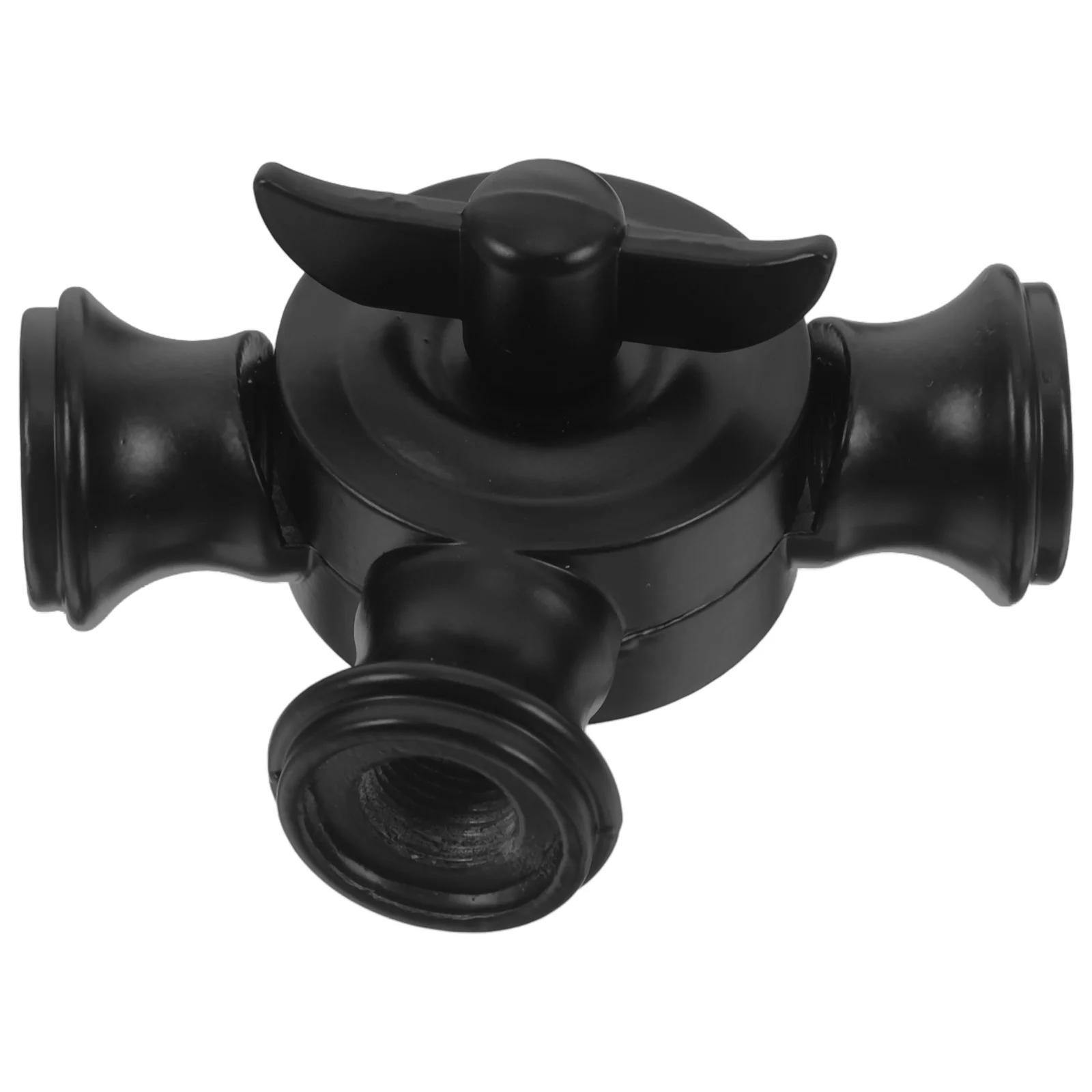 

1pcs Light Socket To Plug Adapter 3 Prong Outlet Splitter Converter For Garage Porch Camera Black Dual Head Swivel Arm Lamp