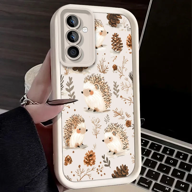 Funda de erizo para Samsung Galaxy A53 A50 A50S A36 5G A35 A34 A33 A32 A30 A26 A24 A23 A22 A20 A16 A15 A14 A13 A12 4G A06