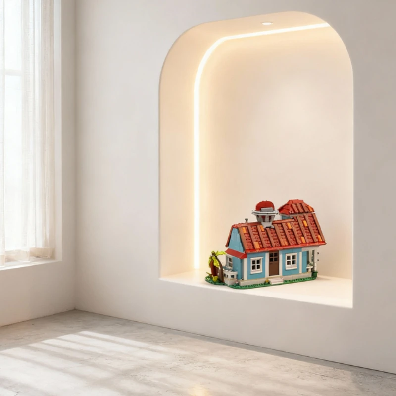 

1139pcs MOC Lilo Stitch House Enclosure Compatible Disneieny Model Building Blocks Architecture Christmas Gifts Toy Brick Kids