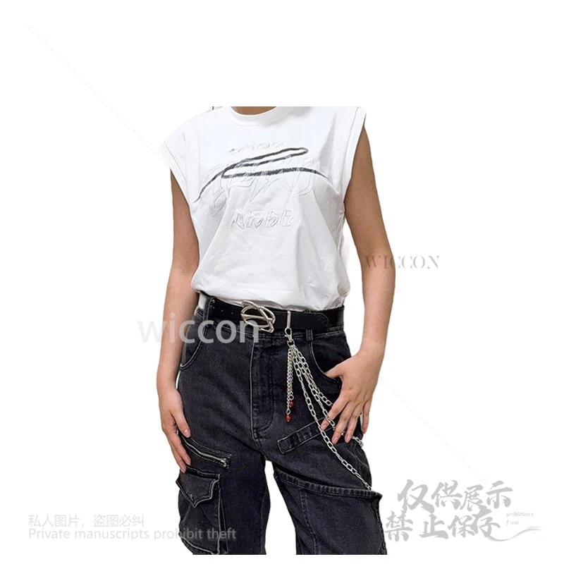 أنيمي الحب والفضاء العميق تأثيري شيا Yizhi Caleb زي الرياح رايدر مجموعة بلا أكمام أعلى مربوط السراويل سلاسل الصيف يخدع هالوين