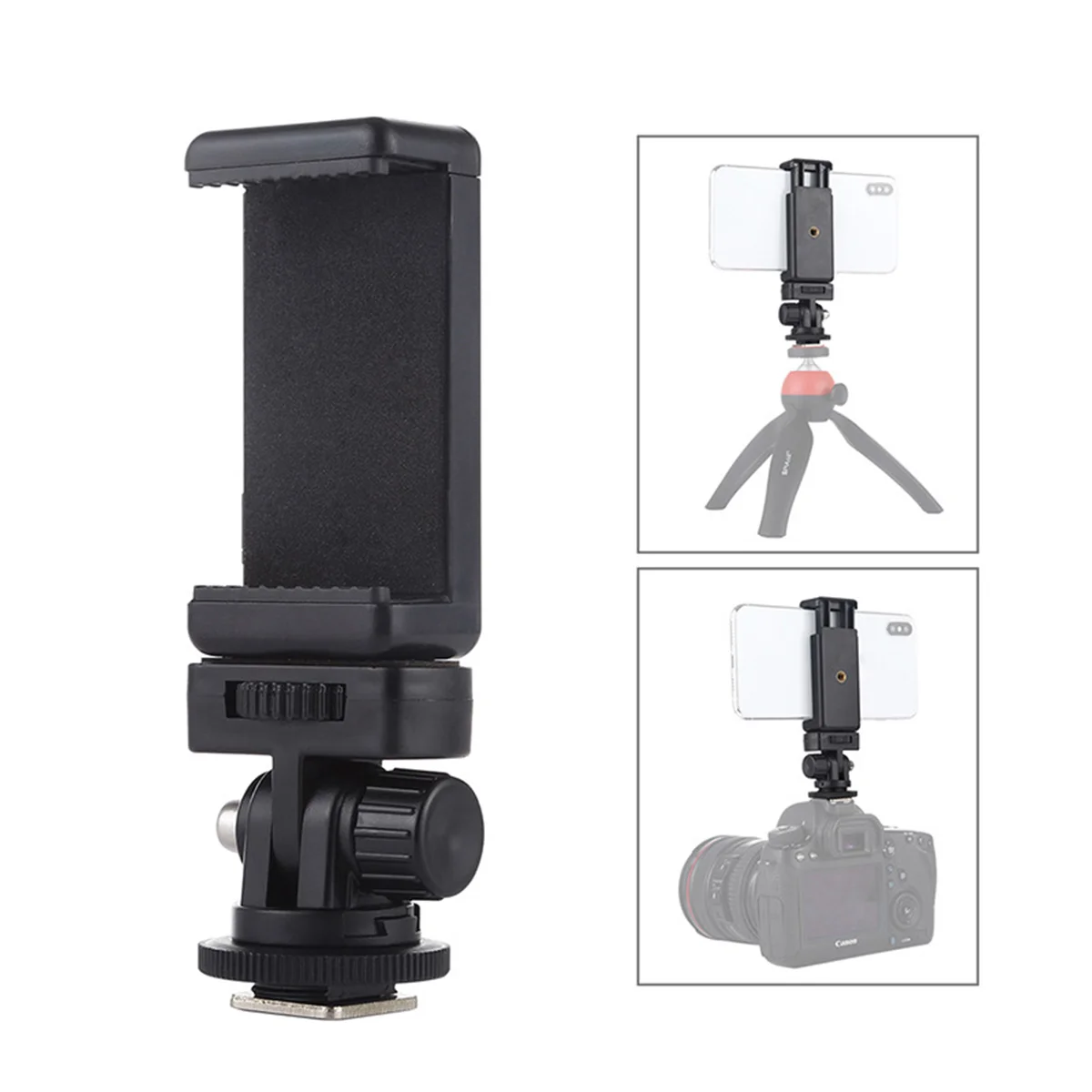 

Cell Phone Holders Cold Shoe Head Cell Stand Ring Light Holder Attachment Monitor Mount with