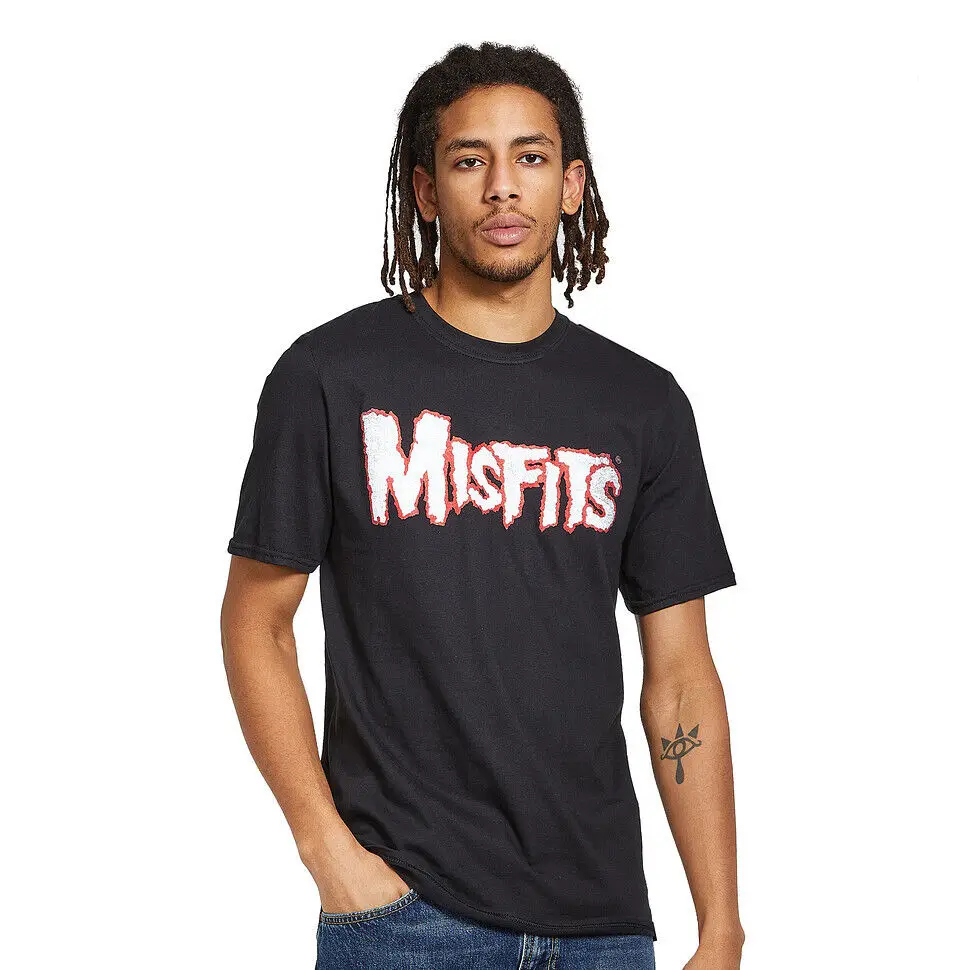 

Misfits - Streak (Back Print) T-Shirt Black Tees Cotton Luxury brand vintage oversized