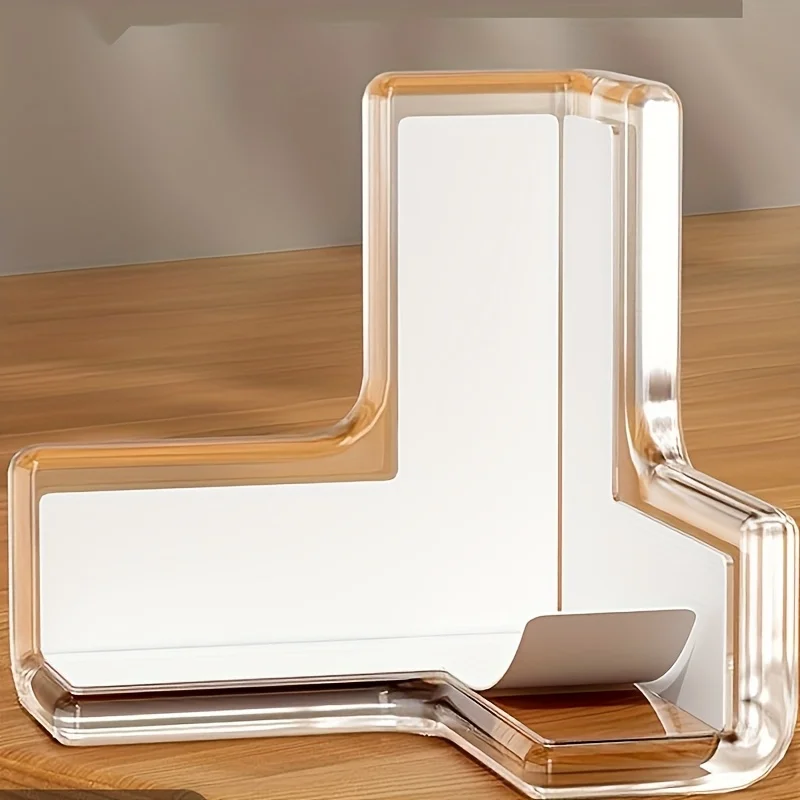 10 прозрачных силиконовых защитных уголок, прочные клейкие Т-образные защитные приспособления для мебели, подходящие для столов и шкафов.