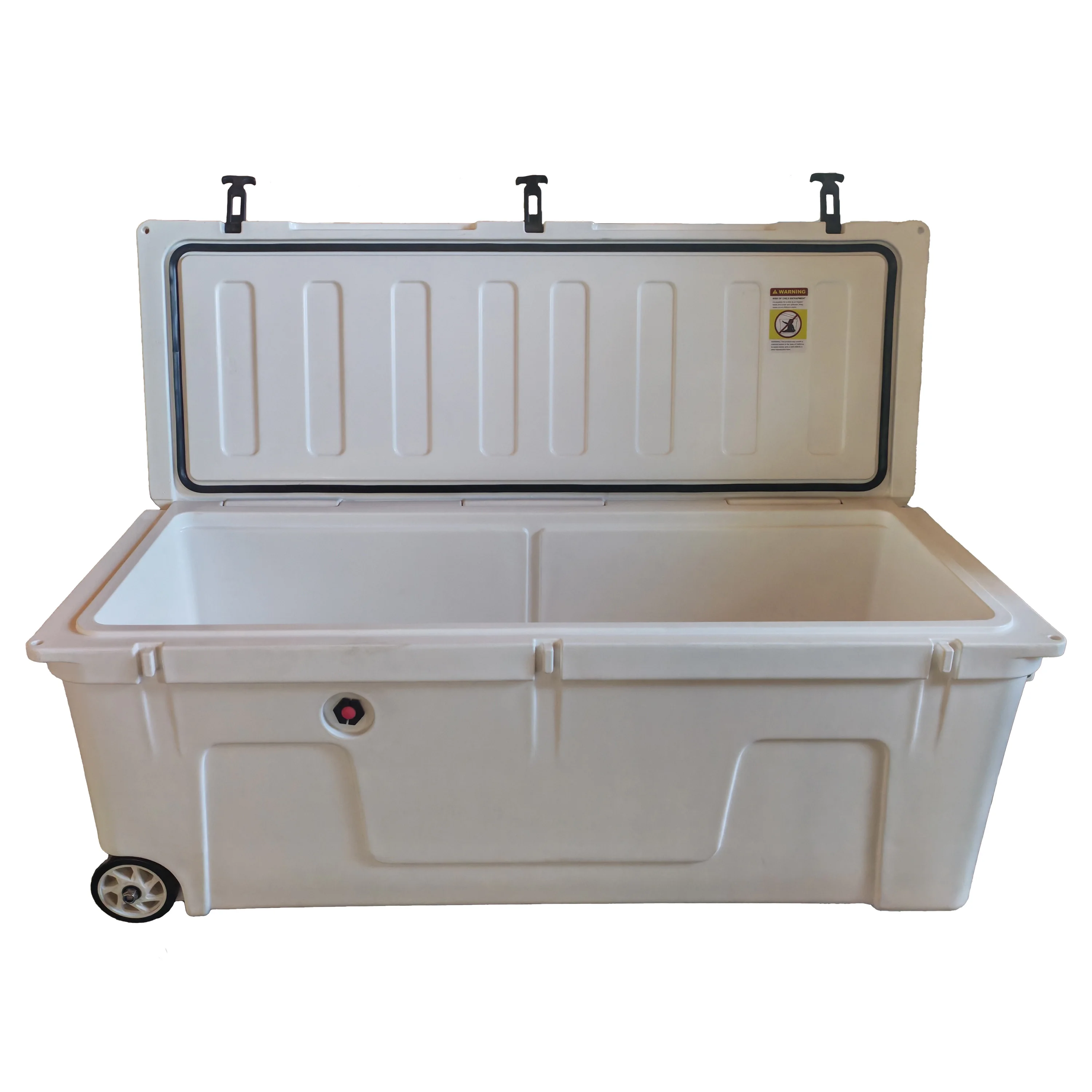 

STLF200L Large Wheeled Rotomolded PE Plastic Insulated Cooler Box, Ideal for Outdoor Camping, Fishing,Food & Wine Preservation