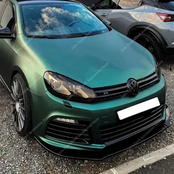 Maxton Style 3Pcs Car Front Bumper Lip Spoiler Splitter Diffuser For Volkswagen Golf MK6 R R20 R20 2009-2013 Bodykits Tuning