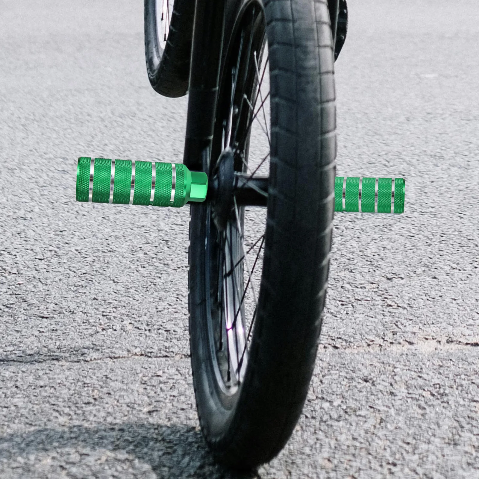 

1 Pair Aluminum Alloy Bike Rear Pegs Non-Slip Durable Cycling Peg For Mountain Road Track Folding Bikes Portable Compact Bicycle