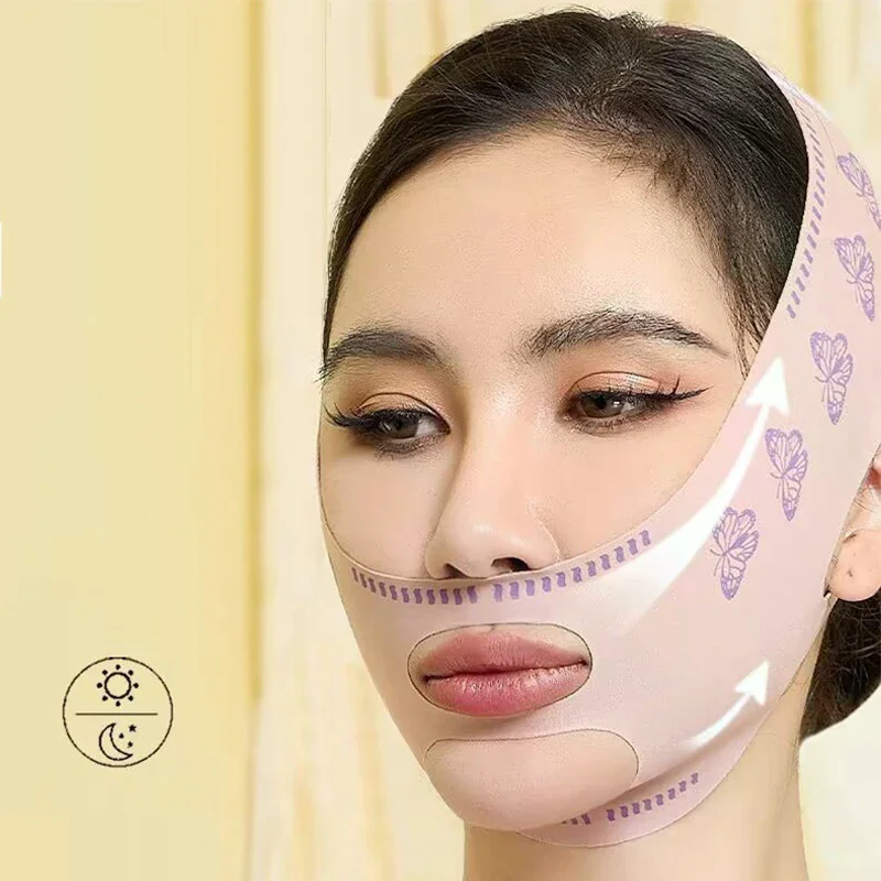 Face Bandage Breathable V Face Band Cheek Lift Up Anti Wrinkle Face Thin Mask Reduce Double Chin V-line Shaping Bandage