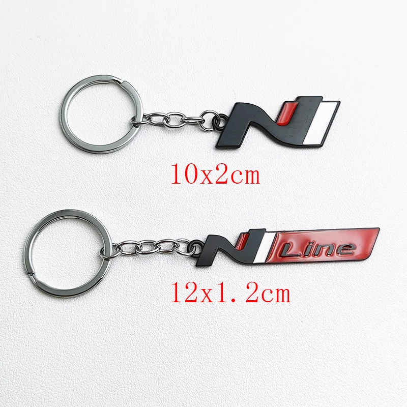 المعادن Nline N خط كيرينغ الفاخرة شعار سيارة المفاتيح لشركة هيونداي i30 i40 i20 ix35 كوبيه توكسون سوناتا إلنترا كونا اكسسوارات #5