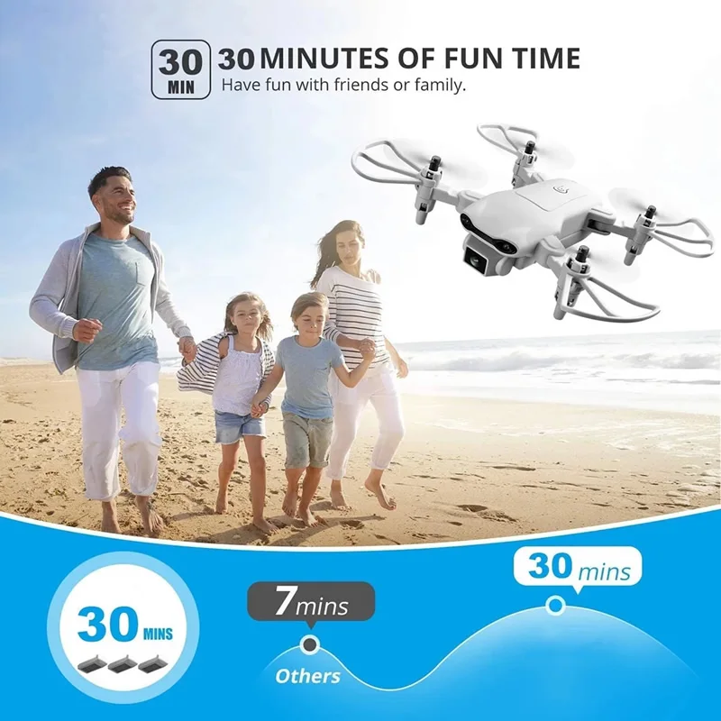 V9 Easy To Fly Folding Quadcopter Long Range FPV Mini UAV Drone VR 4k Wide Angle Camera RC Helicopters Dron Toy Gift Free Return