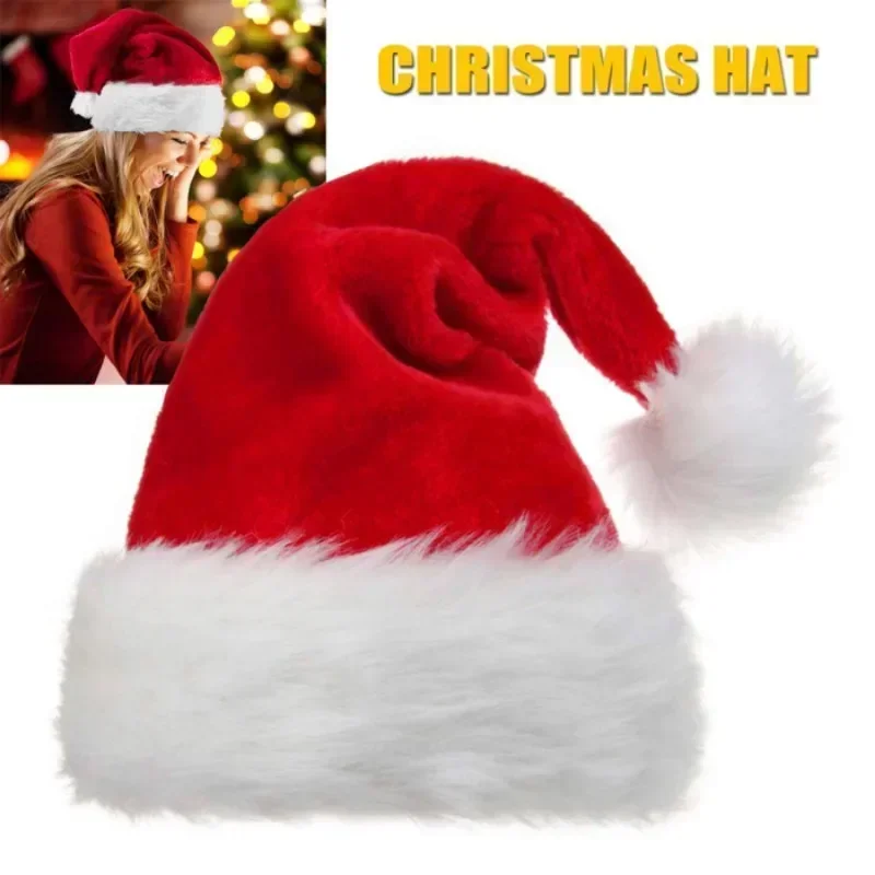 Neue Weihnachten Hüte Erwachsene Kinder Familie Santa Claus Hut Weihnachten Kappe Neue Jahr Festliche Party Dekoration Lieferungen Winter Warme Mütze