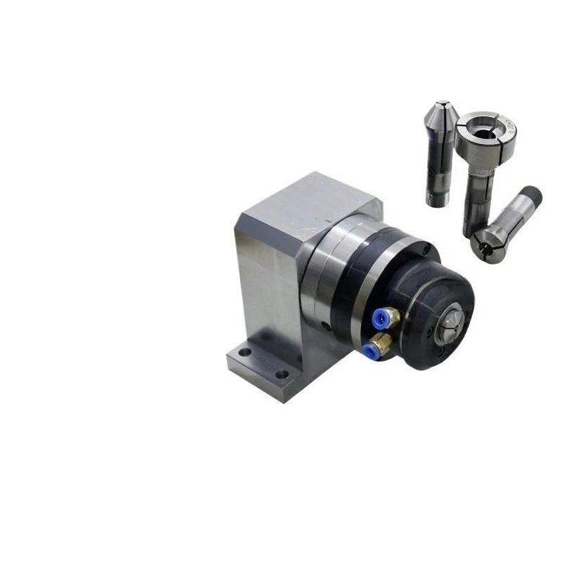 Small high-precision pneumatic rotating spindle chuck seat integration, pneumatic chuck assembly