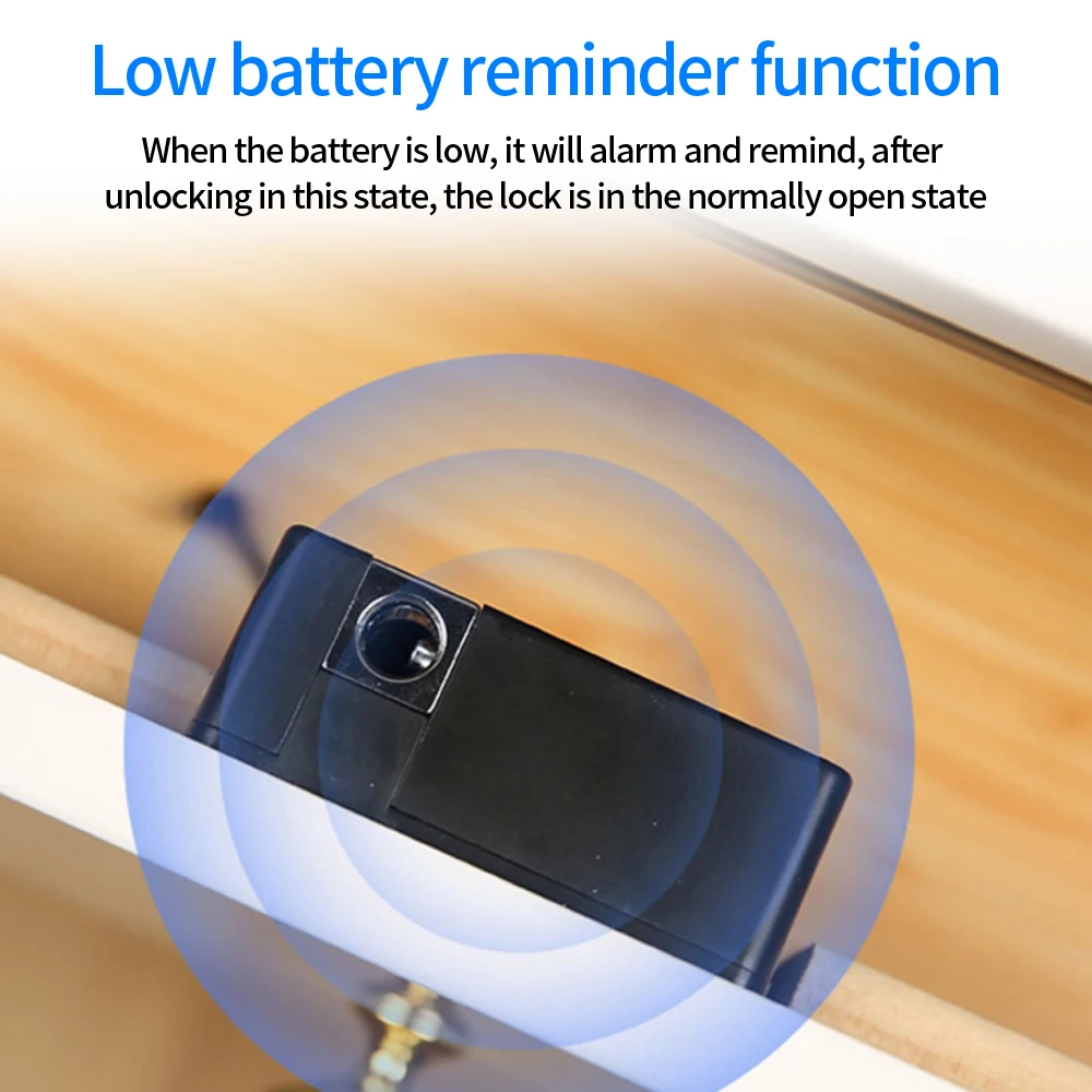 TTlock App Unlock Smart Cabinet Door Lock No-drilling Invisible 13.56Mhz IC Card Locker Furniture Drawer Electronic Smart Locks