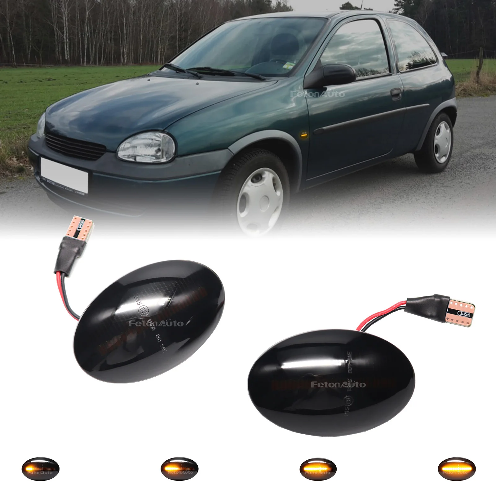 LED Dynamic Flasher Side Marker Light Turn Signal Indicator Lamp For Opel Combo C B Tigra A Astra F Meriva A Corsa C B Sintra