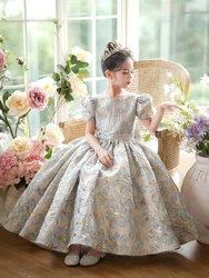 Christmas Dress Flower Girls Dress For Birthday Formal Party Junior Concert Banquet Princess Gown Party Dress For Kids Birthday