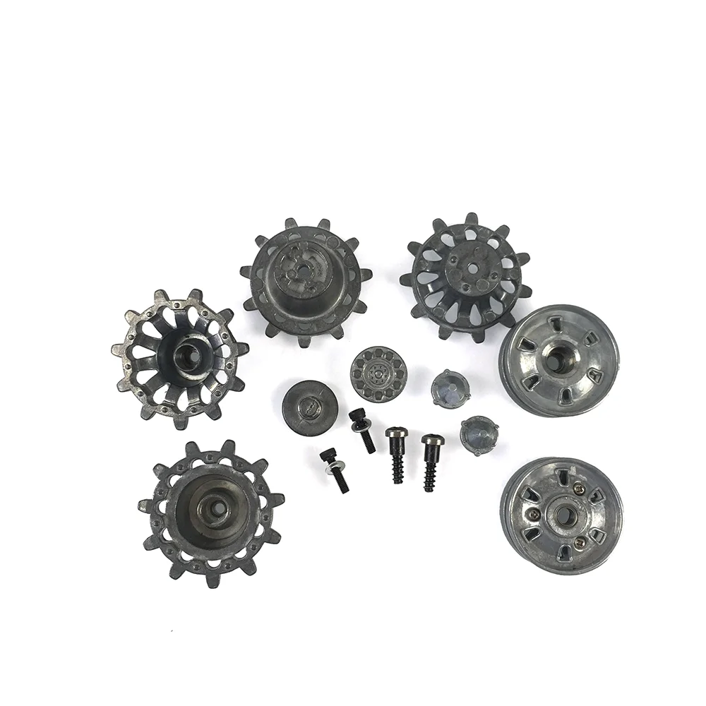 

Mato 1/16 Heng Long Challenger II RC Tank Metal Sprockets Idlers W/ Bearing MT203 TH00909-SMT4