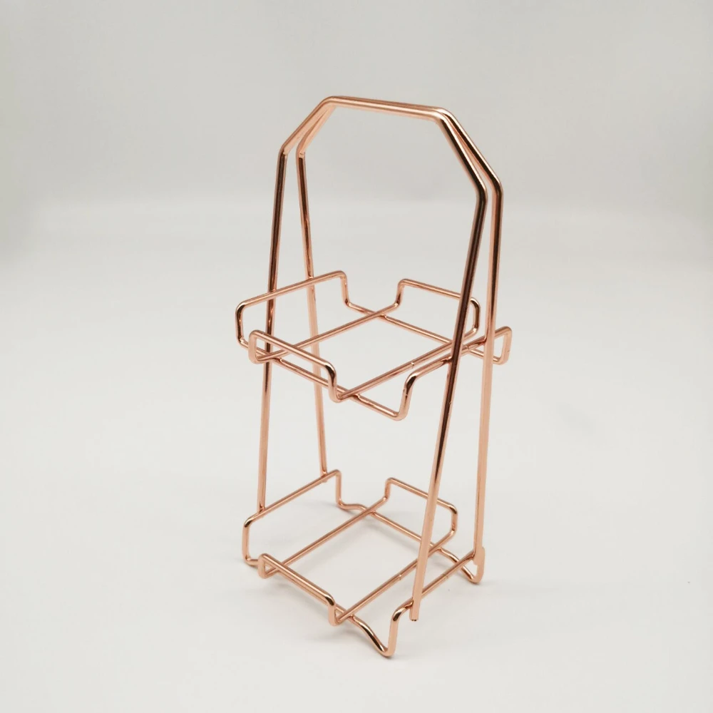 1pc suporte de metal maquiagem puff rack cosméticos titular liquidificador exibição fácil de usar quadro de metal rack de armazenamento multi-camada