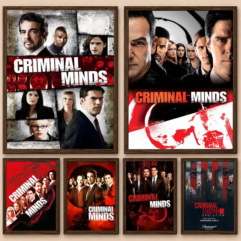 C-Criminal M-Minds Poster Poster self‑adhesive Modern Wall Art Poster Print, Vintage Poster Room Decor for Living Room Bedroom