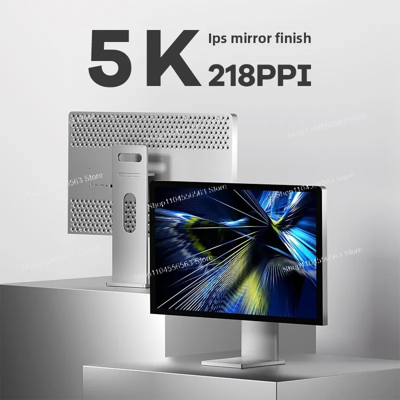 27 Inch 5K Gaming Monitor (5120×2880) - 1ms IPS, HDMI 2.1/DP 1.4/Type-C, 60Hz, Aluminum Alloy