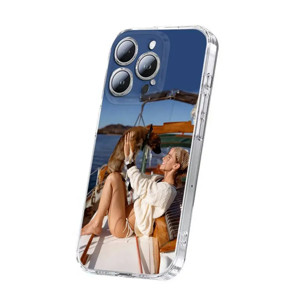 حافظة هاتف الممثلة E-Emma Watson لهاتف iPhone 17,16,15,14,13,12,11,Plus,Pro,Max,Plus,E,Air,Mini Transparent