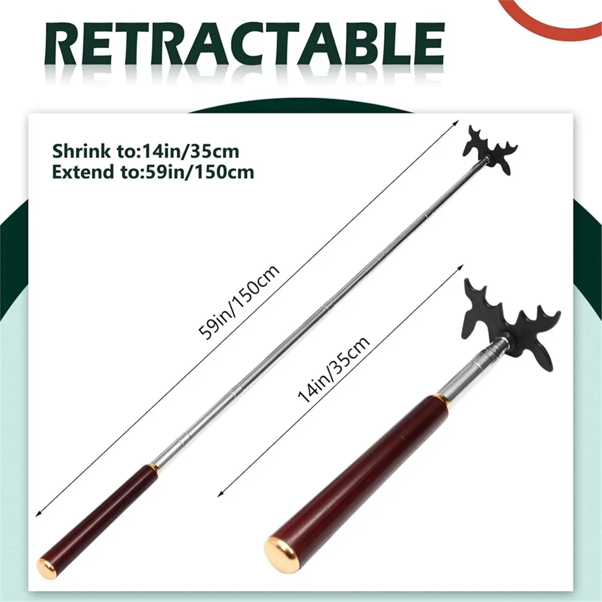 618 Mega Sale Retractable Billiard Cue Stick Bridge with Bridge Head, Snooker Set Billiard Pool Cue Accessory for Pool Table