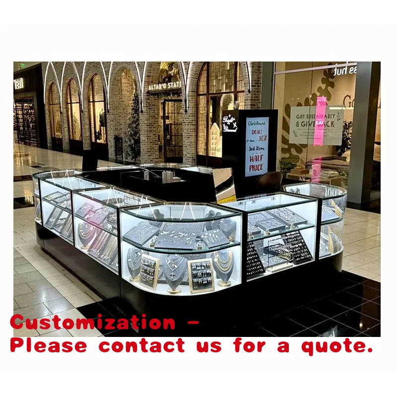 

Customize.Fashion Design Watch Showcase Jewelry Counter Design Lockable Jewelry Kiosk Display Shopping Center