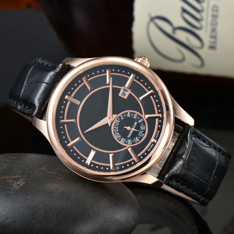 ​ 2025 relógio cronógrafo de quartzo de luxo masculino aço inoxidável cristal safira resistente à água 100m display de data luminosa