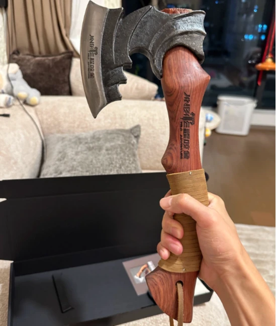 NEW Outdoor Manganese Steel Engineer Axe Multifunctional Self-defense Tactical Axe with Leather Cover
